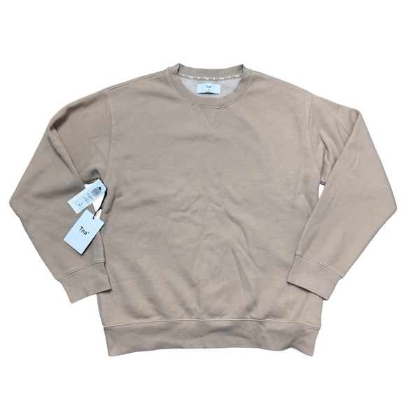 Aritzia Sweaters - NWT Aritzia TNA The Perfect Crew Sweatshirt – Stoney Beige, Size M